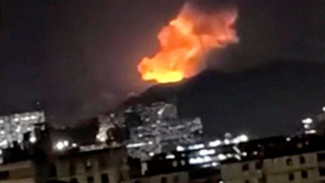 Breaking! Ibu Kota Venezuela Dibom Tengah Malam, AS Pelakunya?