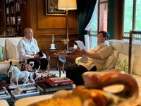 Rosan Temui Prabowo di Hambalang, Lapor 5 Proyek Hilirisasi Rp100 T