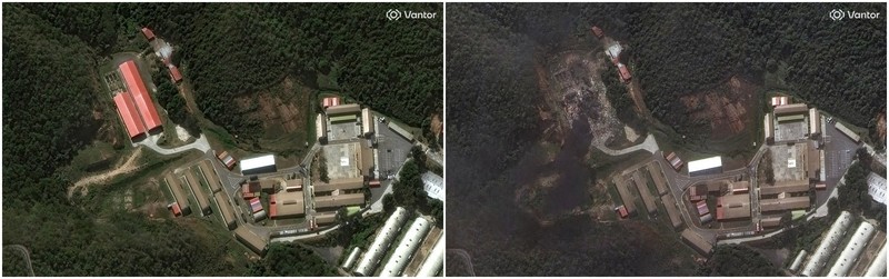 A combination picture shows satellite images of military buildings and equipment at Fort Tiuna before the U.S. strikes, in Caracas, Venezuela, December 22, 2025 (left), and a closer view of destroyed vehicles and equipment at Fort Tiuna after the U.S. strikes, in Caracas, Venezuela, January 3, 2026 (right).   &copy;2026 Vantor/Handout via REUTERS THIS IMAGE HAS BEEN SUPPLIED BY A THIRD PARTY. MANDATORY CREDIT. NO RESALES. NO ARCHIVES. DO NOT OBSCURE LOGO.