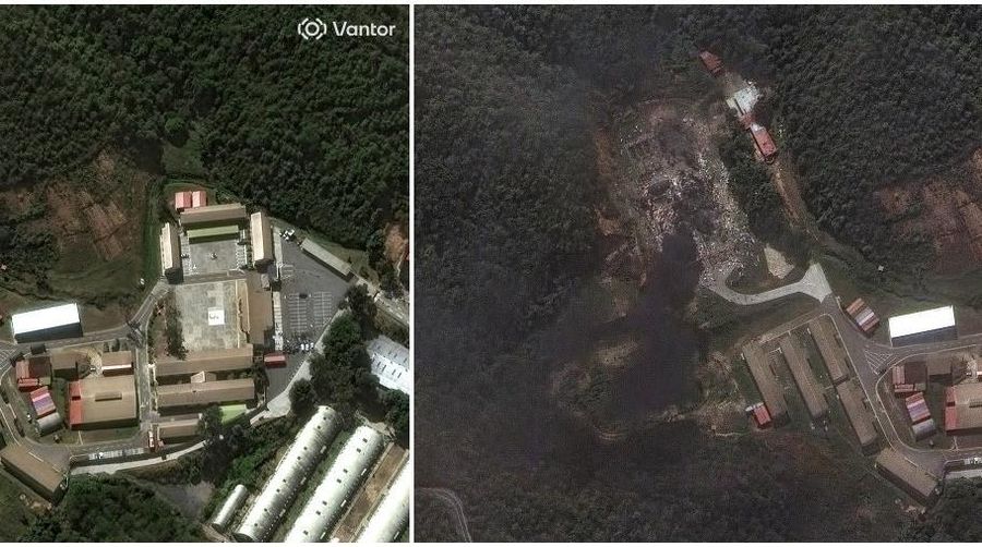 A combination picture shows satellite images of military buildings and equipment at Fort Tiuna before the U.S. strikes, in Caracas, Venezuela, December 22, 2025 (left), and a closer view of destroyed vehicles and equipment at Fort Tiuna after the U.S. strikes, in Caracas, Venezuela, January 3, 2026 (right).   &copy;2026 Vantor/Handout via REUTERS THIS IMAGE HAS BEEN SUPPLIED BY A THIRD PARTY. MANDATORY CREDIT. NO RESALES. NO ARCHIVES. DO NOT OBSCURE LOGO.