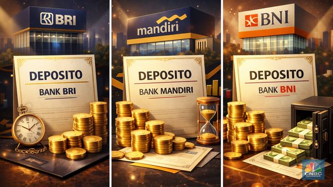 Daftar Bunga Deposito Terbaru Bank Mandiri, BRI dan BNI 12 Januari 2026