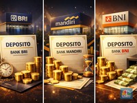 Daftar Bunga Deposito Terbaru Bank Mandiri, BRI & BNI 12 Januari 2026