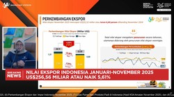 Video: RI Cetak Surplus Neraca Dagang USD 2,66 Miliar di November 2025