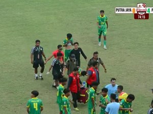 Tendangan Kungfu Hilmi di Liga 4 Tuai Sanksi Larangan Seumur Hidup