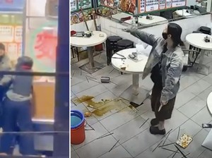 Waduh! Pelanggan Ngamuk Bawa Chopper usai Gagal Bayar Makan