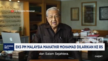 Video: Terjatuh, Mantan PM Malaysia Mahathir Mohamad Dilarikan ke RS