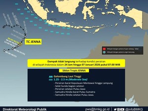 Kekuatan Siklon Tropis Jenna Berpotensi Naik Jadi Kategori 3, Ketahui Dampaknya!