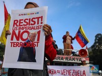 Demonstran 'Kepung' Kedubes AS Jakarta, Protes Penangkapan Maduro