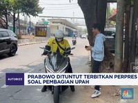 Video: Prabowo Dituntut Terbitkan Perpres Ojol soal Pembagian Upah
