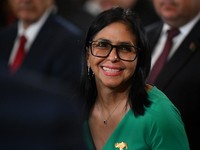 Momen Delcy Rodriguez Dilantik Jadi Presiden Venezuela Gantikan Maduro