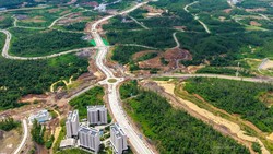 Hampir 100%, Ini Penampakan Jalan Utama Kawasan Inti IKN