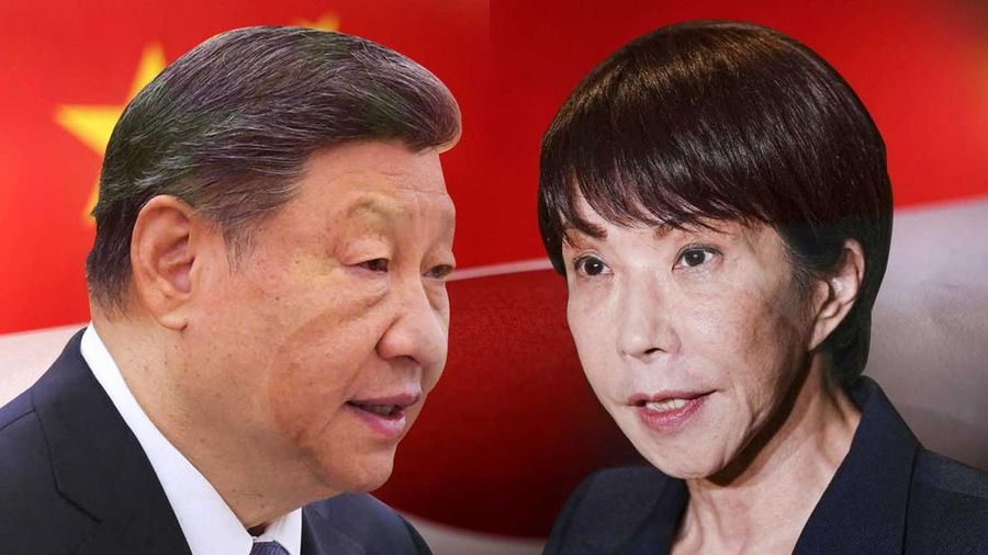 Kolase foto Presiden China, Xi Jinping dan Perdana Menteri Jepang Sanae Takaichi. (Reuters)