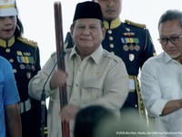 Umumkan RI Sah Swasembada Pangan, Prabowo Sentil 