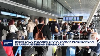 Video: Badai Salju Lumpuhkan Eropa, Penerbangan Paris-Amsterdam Batal