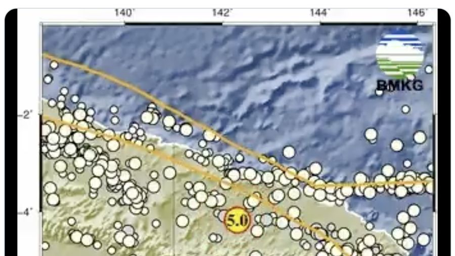 Gempa Papua. (BMKG)