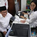 Momen Pramono Datangi Puskesmas Kebayoran Lama: Kaget-Senyum Cek Tensi