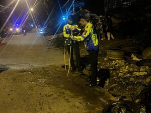 3 Motor Adu Banteng di Jalan Husni Thamrin Mamuju, 2 Orang Tewas