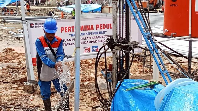 Pertamina Siapkan Sumur Air Bersih ke Warga Terdampak Bencana Sumatra
