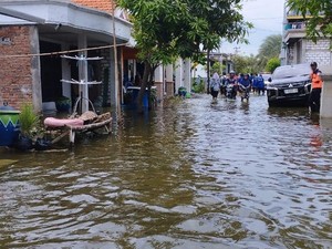 Sepekan Banjir Tak Surut, Warga Laladan Lamongan Alami Gatal-gatal