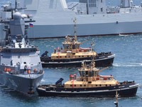 Tensi Panas, Militer Angkatan Laut Rusia, Iran & China Ngumpul di sini