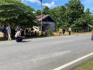 Pemotor di Konawe Selatan Tewas Tabrak Minibus gegara Setang Tersangkut