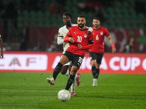 Momen Kocak Mo Salah Kepeleset saat Rayakan Gol Mesir