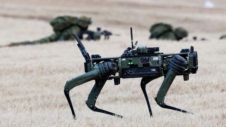 Robot Canggih Vision 60 Ikut Latihan Militer Jepang