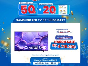 Smart TV 50 Hemat Rp 2 Jutaan di Transmart Full Day Sale