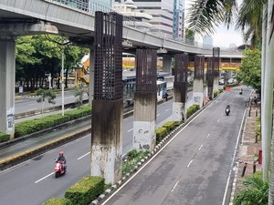 Tiang Monorel di Rasuna Said Bakal Dibongkar Hari Ini
