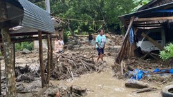 Banjir dan Longsor Terjang Donggala, Jembatan Putus-200 Warga Terisolir