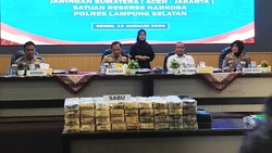 Polisi Gagalkan Penyelundupan 122,5 Kg Sabu asal Aceh di Pelabuhan Bakauheni