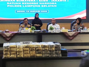 Polisi Gagalkan Penyelundupan 122,5 Kg Sabu asal Aceh di Pelabuhan Bakauheni