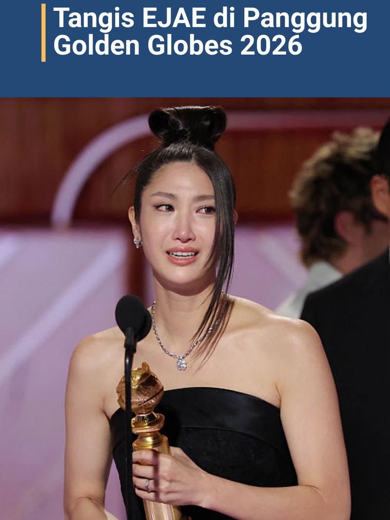 EJAE Nangis Terima Piala Golden Globes 2026, Kenang Gagal Jadi Idol KPop