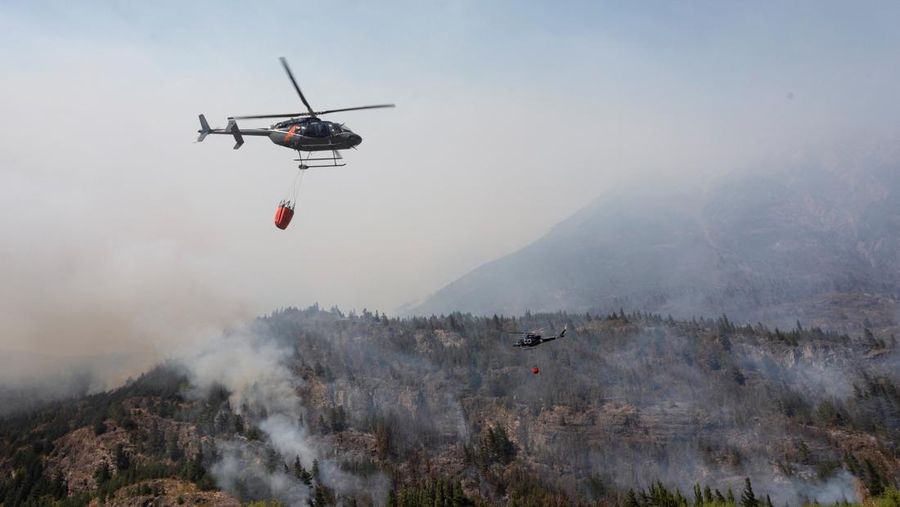 Kebakaran hutan meluas di Patagonia, Argentina. (REUTERS/Matias Garay)