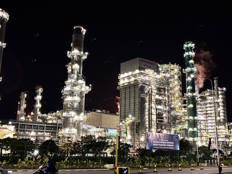 Kilang minyak terbesar di Indonesia yakni Refinery Development Master Plan (RDMP) Balikpapan, Kalimantan Timur. (Dok. Kementerian ESDM)