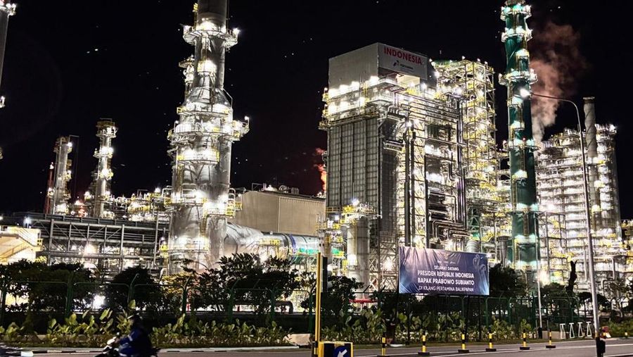 Kilang minyak terbesar di Indonesia yakni Refinery Development Master Plan (RDMP) Balikpapan, Kalimantan Timur. (Dok. Kementerian ESDM)