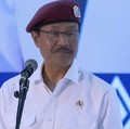 Menteri Sosial Indonesia, Saifullah Yusuf menyampaikan sambutan saat acara peresmian 166 Soklah Rakyat di 34 Provinsi, Banjarbaru, Senin (12/2026). (YouTube/Sekretariat Presiden)