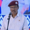 Menteri Sosial Indonesia, Saifullah Yusufmenyampaikan sambutan saat acara peresmian 166 Soklah Rakyat di 34 Provinsi, Banjarbaru, Senin (12/2026). (YouTube/Sekretariat Presiden)