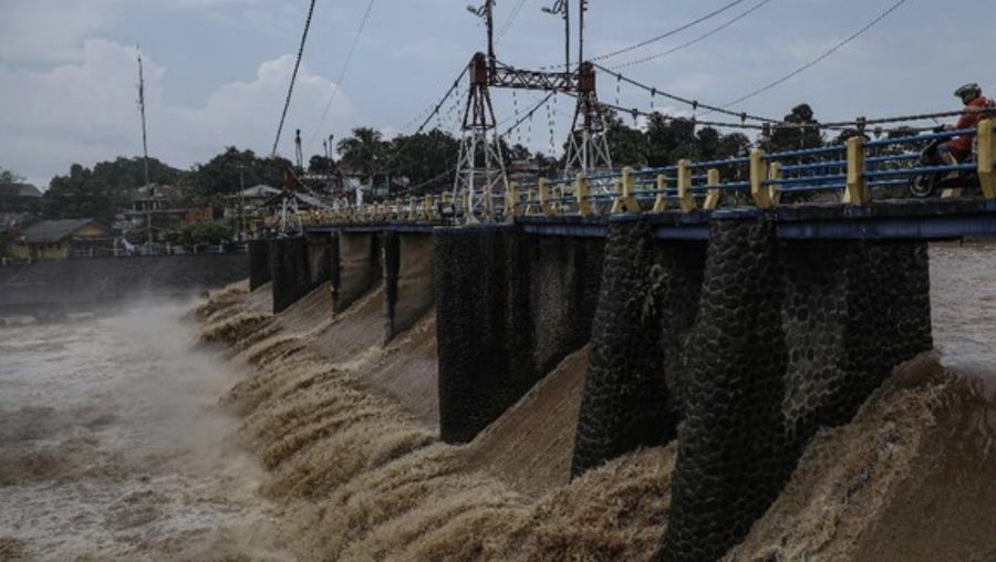 Bendungan Katulampa. (CNN Indonesia/Bisma Septalisma)
