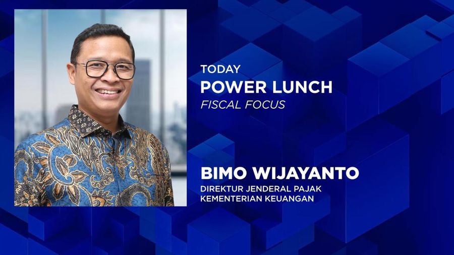 Direktur Jenderal Pajak, Bimo Wijayanto dalam program Power Lunch. (CNBC Indonesia)
