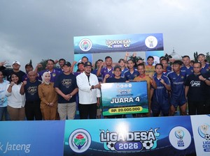 Disaksikan Mendes Yandri, Desa Serenan Rebut Juara III Liga Desa 2026