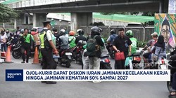 Video: Ojol-Kurir Dapat Diskon 50% Iuran JKK dan JKM hingga 2027