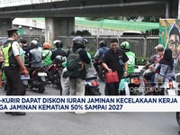 Video: Ojol-Kurir Dapat Diskon 50% Iuran JKK dan JKM hingga 2027