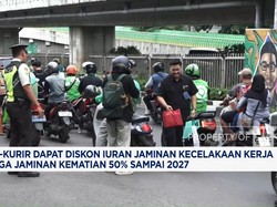 Video: Ojol-Kurir Dapat Diskon 50% Iuran JKK dan JKM hingga 2027