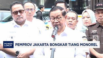 Video: Pramono Anung  Hadiri Pembongkaran Tiang Monorel Jakarta