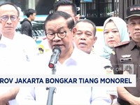 Video: Pramono Anung  Hadiri Pembongkaran Tiang Monorel Jakarta