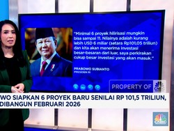 Video: Prabowo Siapkan 6 Proyek Baru Senilai Rp 101,5 Triliun