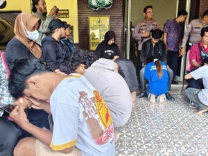 25 Pesilat Konvoi hingga Bikin Ricuh di Waru dan Aloha Sidoarjo Diringkus