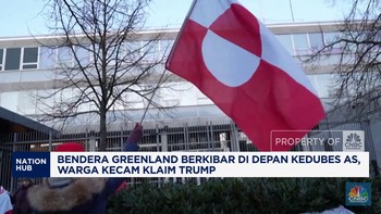 Video: Bendera Greenland Berkibar di Depan Kedubes AS