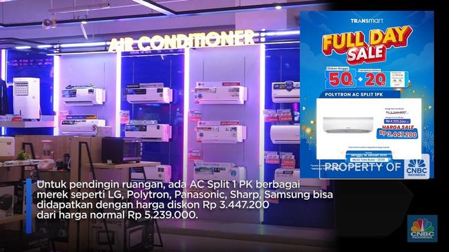 Video: Cuma di Transmart! Beli AC Dapat Diskon+Gratis Ongkos Pasang